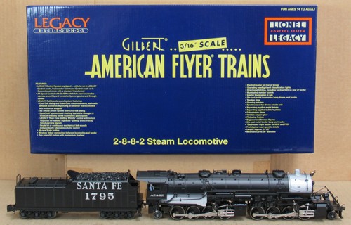 Motor de vapor American Flyer 48178 Santa Fe 2-8-8-2 Y3 con legado calibre S nuevo en caja | Condition: Used