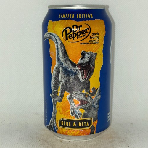 Limited Edition Jurassic World Dr Pepper Limonadose, Dark Berry, Blue & Beta