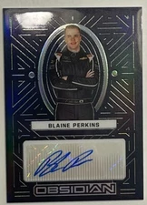 2023 Panini Chronicles Racing Blaine Perkins Obsidian RC AUTO