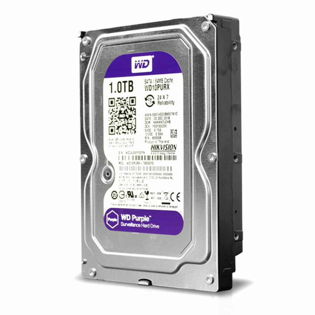 Western Digital 1TB WD10PURX 5400RPM SATA 3.5 inch Internal