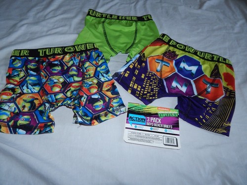 TMNT Underwear Boys Size 10 Large Teenage Mutant Ninja Turtles NEW Boxer Briefs - Picture 8 of 12