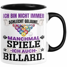 Billard Pool Tasse Geschenk Ich Bin Nicht immer Schlecht Gelaunt Billard-Spieler
