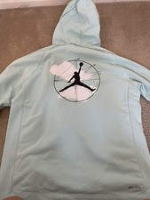 *BRAND NEW*Men Jordan Jumpman Fleece Pullover Hoodie Green Sz Med FQ6808-346