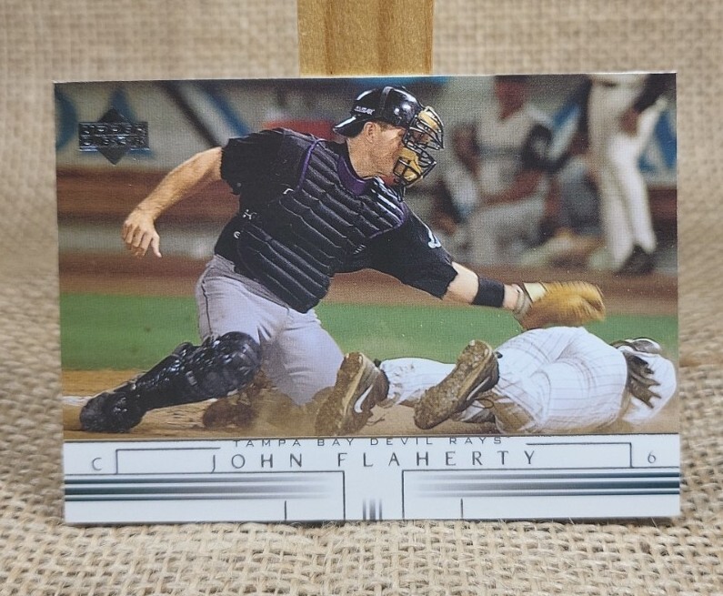 2002 Upper Deck John Flaherty Baseball Card #566 Tampa Bay Devil Rays FREE S&H