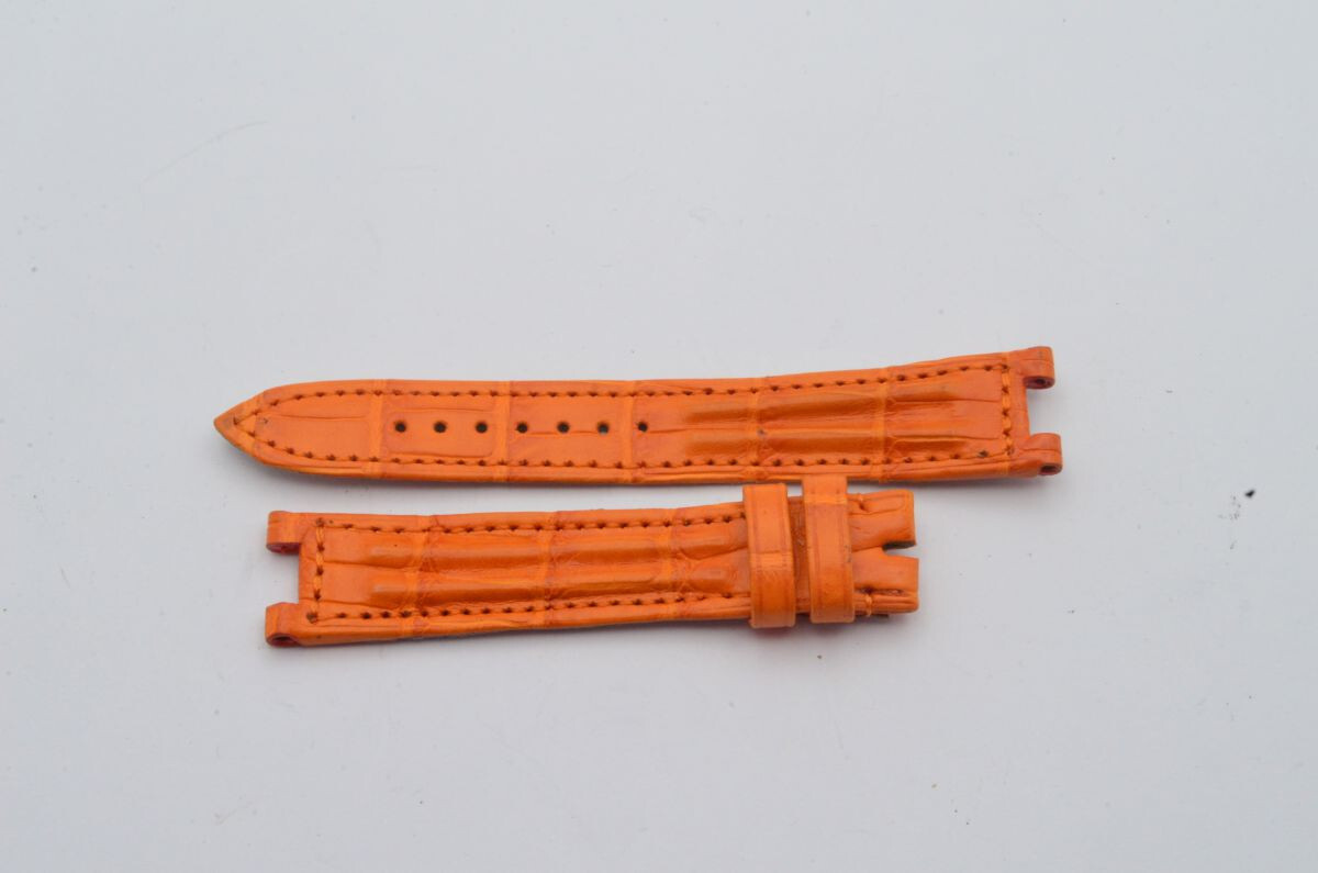 Cartier Pasha Leather Bracelet 16Mm Buckle 14Mm 16-14 Orange
