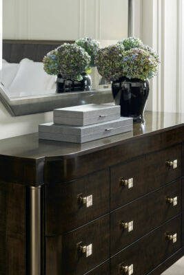 white christmas dresses Modern 9-Drawer Triple Dresser in White Finish main image 0