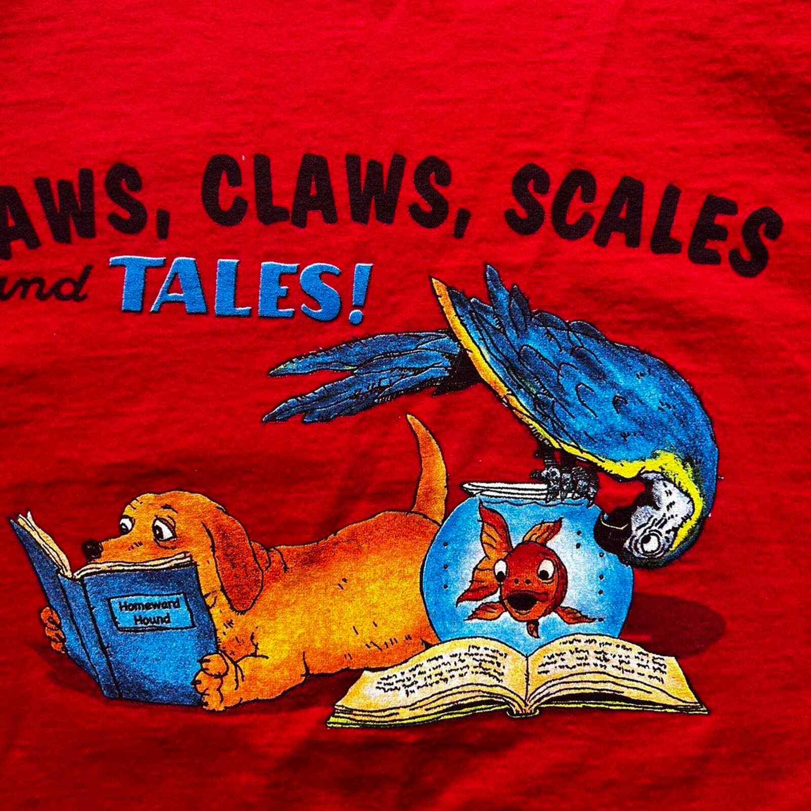 Vintage Paws Claws Scales and Tails Animal Reading T … Gem