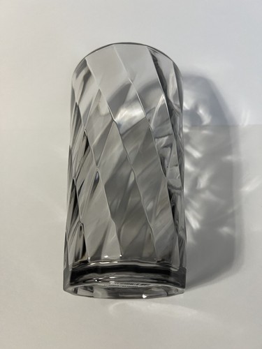 Tall Acrylic Drink Tumbler Textured Diamond Pattern Smoke Grey Plastic 24 fl oz - Picture 15 of 16