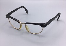 Marwitz Maturette Vintage Eyeglasses Germany Gold Tortoise Browline Frame 60s