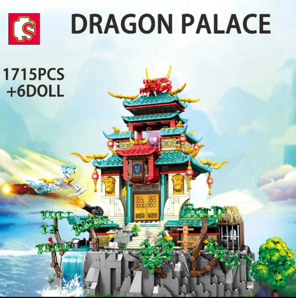 Sembo Yan Dragon Palace Building Blocks Set Model Kits 1715/Pc 6/Mini Fig 206047 - Image 2 of 4
