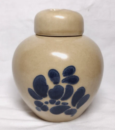 Pfaltzgraff Folk Art 4.5" Potpourri Jar w/ Lid Vtg USA