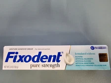 Fixodent Pure Strength Secure Denture Adhesive Cream, 2.4 oz