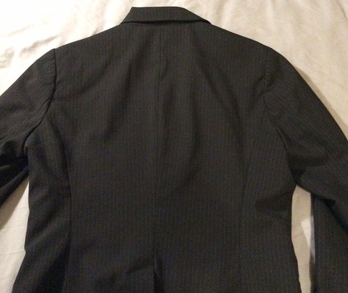 H&M Single Breasted Black Pinstripe Blazer Adult Size 10 - Picture 7 of 12