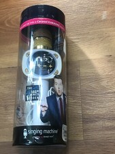 GOLD Singing Machine Carpool Karaoke Music Microphone for Cars nib