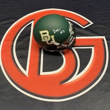 Denzel Mims Signed Baylor Bears Mini Helmet Autographed JSA COA