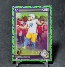 Cameron Dicker Green Bats 2024 Score A Treat Football #167 Los Angeles Chargers
