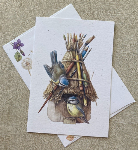 Marjolein Bastin Birdhouse Friendship Stay In Touch Greeting Card Vintage