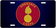 High Grade Aluminum License Plate - US Army Divisions - Many Options