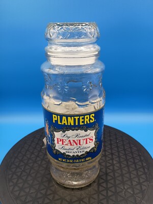 MR.PEANUT ミスターピーナッツ1980 LAKE PLACID 小物入れ Vintage 1980 Planters Mr. Peanut Glass Jar With Lid and Label - 10