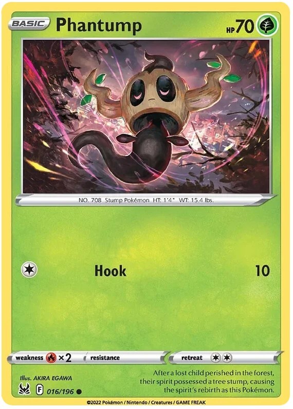 phantump pokemon card value Phantump (16/196) - SWSH11 Lost Origin