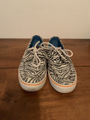 Women's Sperry Zebra Sequin Top Sider Shoe Size: 7M
