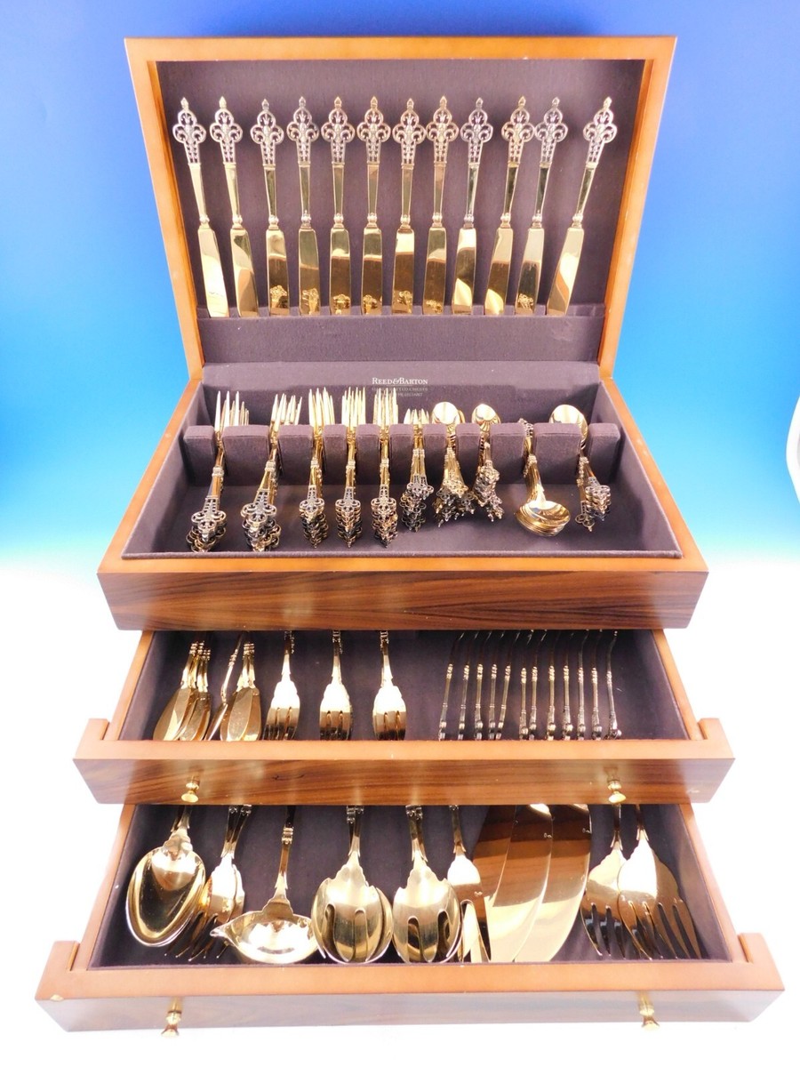 Renaissance Christofle Cardeilhac Vermeil 950 Silver Flatware
