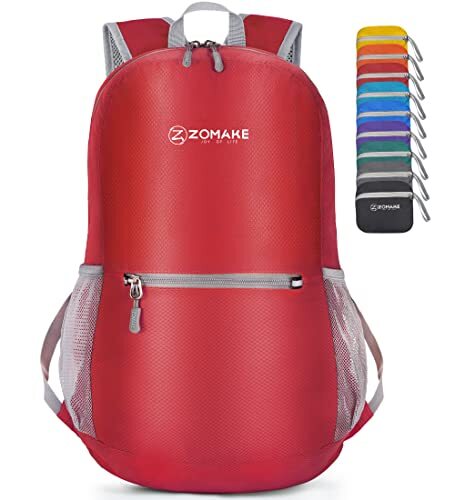 Ultra Light 20L Hiking Backpack - Packable Daypack in Bright Red