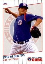 2019 South Bend Cubs Choice #1 Jose Albertos Reynosa Mexico MX Baseball Card