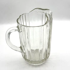 Vintage Depression Glass Pitcher Clear with Spout and Handle Serveware Drinkware