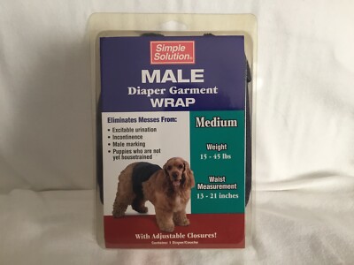 Simple Solution Male Diaper Garment Wrap Medium