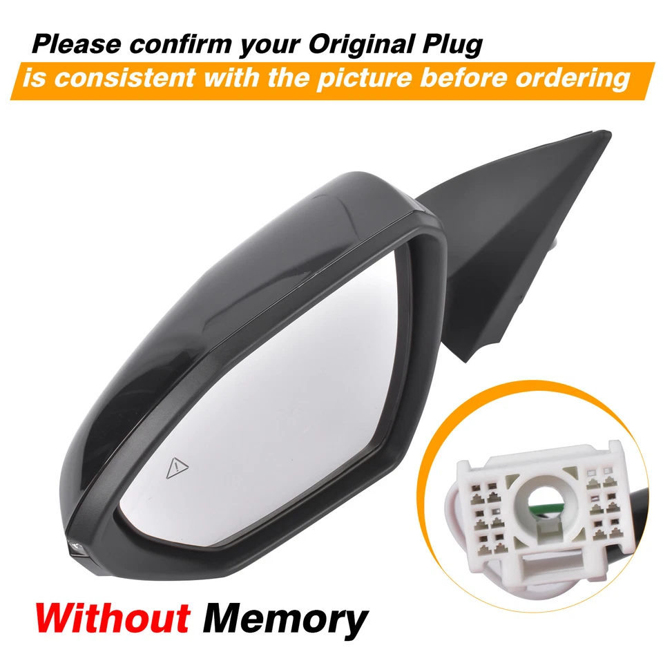 Espejos retrovisores lado izquierdo mano térmica para Hyundai Santa Cruz Tucson 87610-CW030 Foto 4 de 4