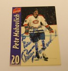 Signed PETE MAHOVLICH Montreal Canadiens Molsen Export Trading Card PSA/DNA COA — photo 2