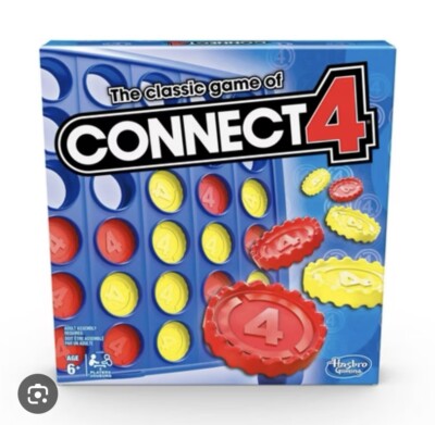 Hasbro Gaming Connect 4 Classic Grid,4 in a Row Game,Strategy Board Games for Ki