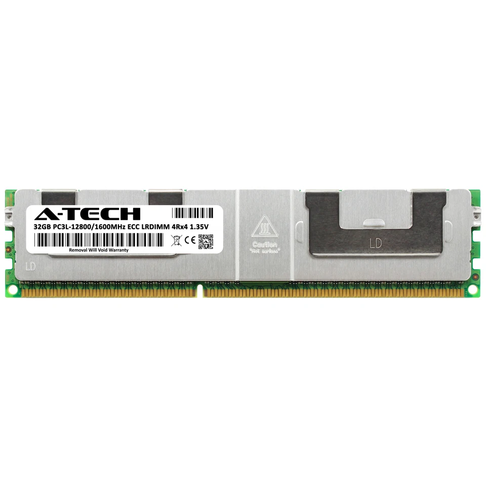 32GB 4Rx4 PC3L-12800L LRDIMM Supermicro X9DBS-F X9DRD-7JLN4F X9SRH-7F Memory RAM - Image 2 of 4
