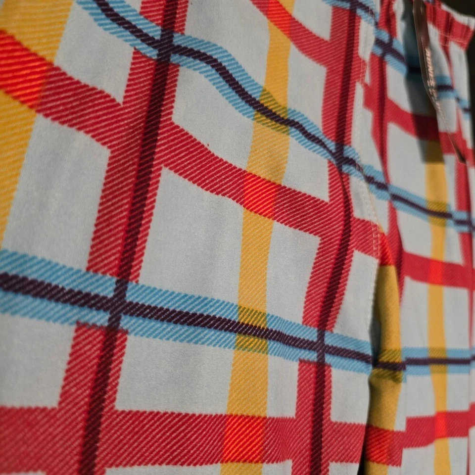 NUEVO CON ETIQUETAS Leggings Capri Agnes & Dora Floral Estampado a Cuadros Rosa y Azul x2 Talla XS Foto 4 de 4