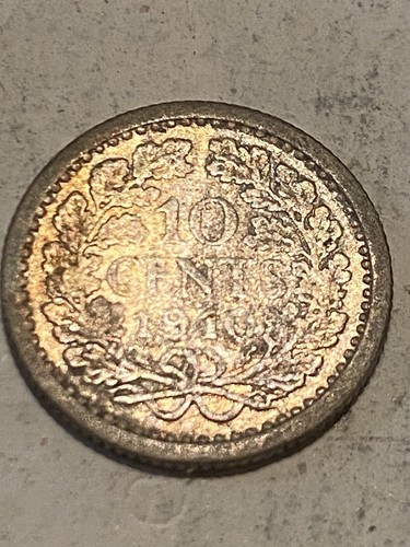 (2) Netherlands Coins 2 1/2 Broadaxe Cent 1890 & 1910 KM#145 Silver 10 Coin LQQK - Picture 18 of 22