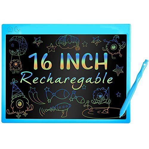 LCD WRITING TABLET Doodle Board Educational Learning Toys 16 Inch BRAVMATE - Picture 1 of 7