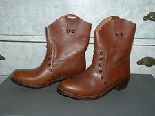 mis BOTTINES marque SERGIO ROSSI EN CUIR MARRON T 37,5 F 38,5 
