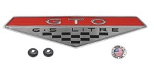 Diecast 6.5 Litre Front Fender Emblem For 1964-1968 Pontiac GTO Made in the USA