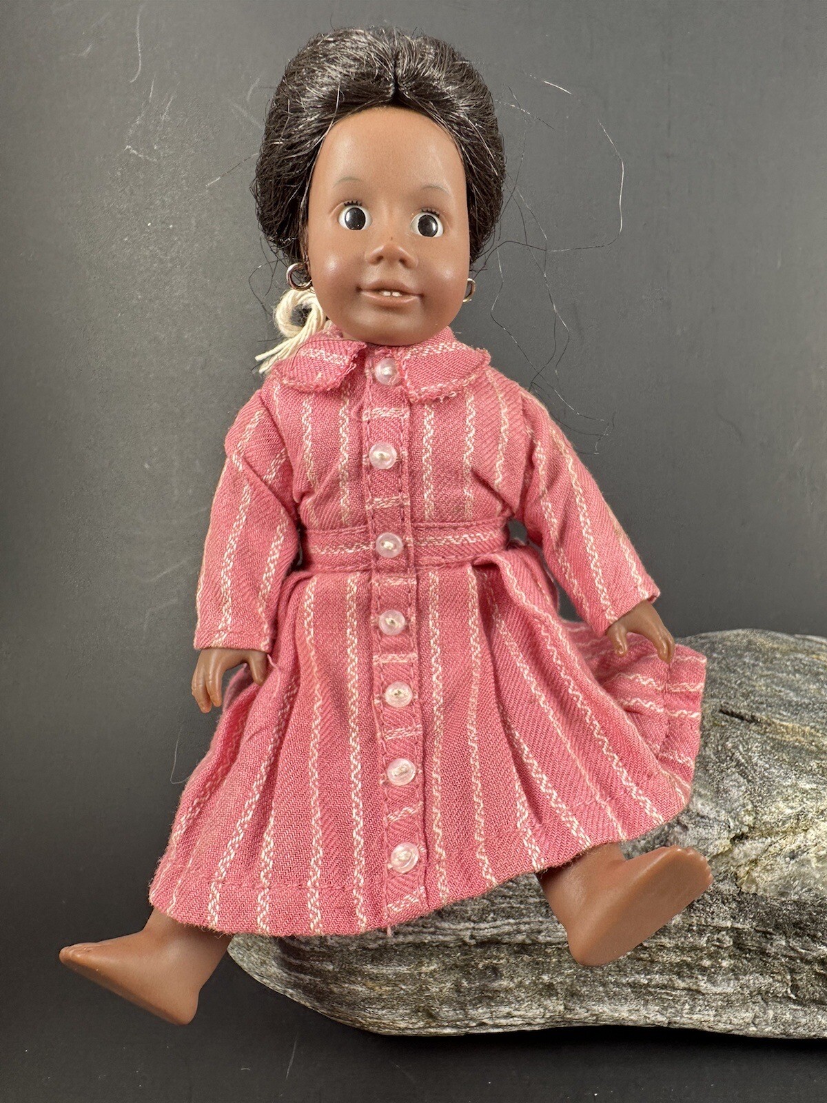 American Girl MINI~6 inch Addy Doll  Dress Tag 1995 Pleasant