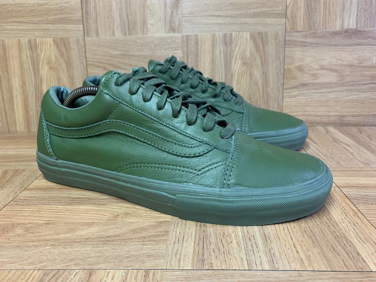 RARE VANS Old Skool Opening Ceremony Leather Sticky Green Sz 10 Men s Shoes