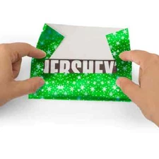 Christmas Chocolate/Candy Foil Wrapper With Paper Backing-6x7.5 Pk of 100 sheets
