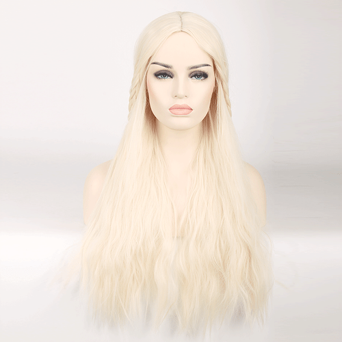 Game of Thrones Daenerys Targaryen Middle hair Cosplay Wig heat resistant - Picture 3 of 9