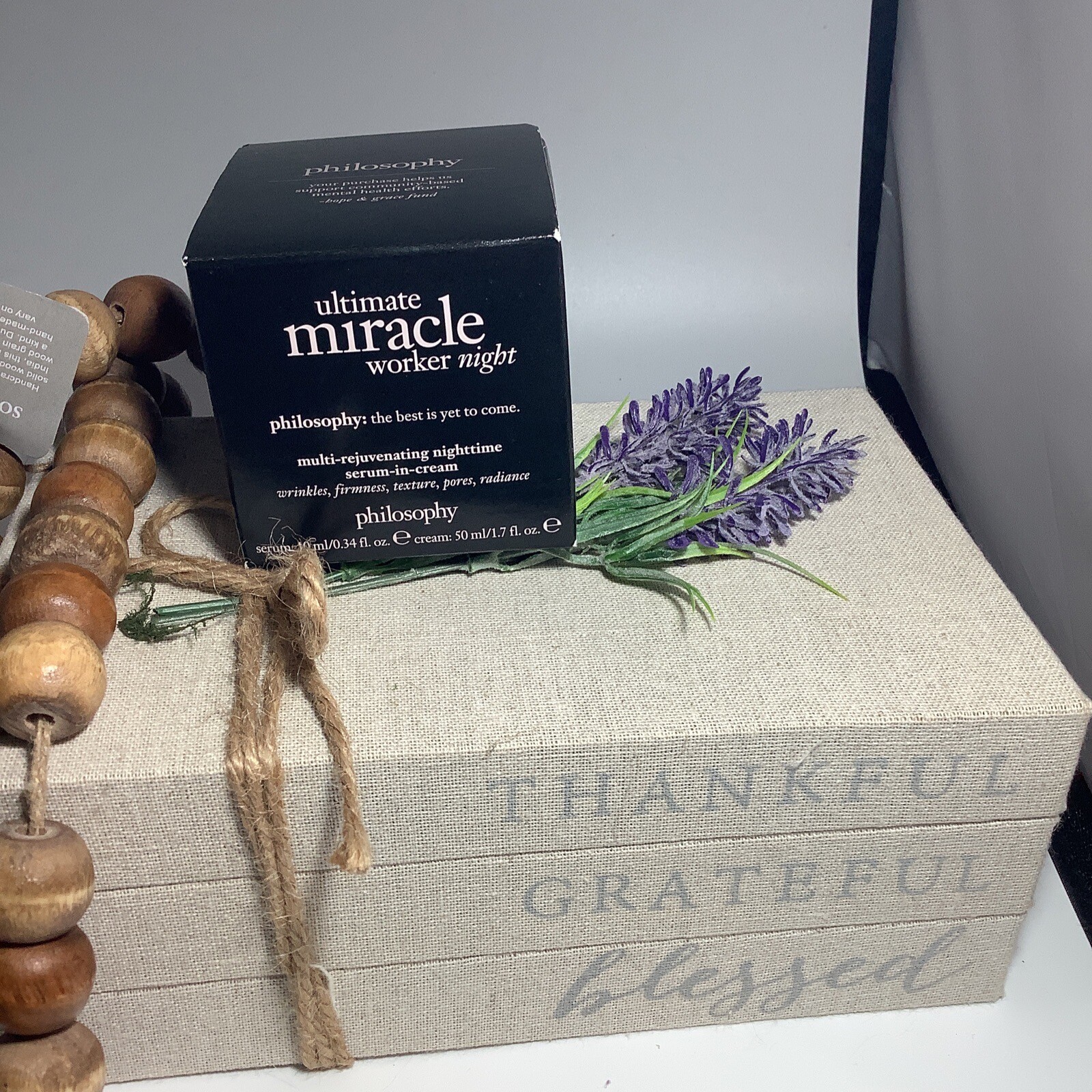 New! Philosophy Ultimate Miracle Worker Night 1.7 oz Cream Serum 0.34 oz / 10mL