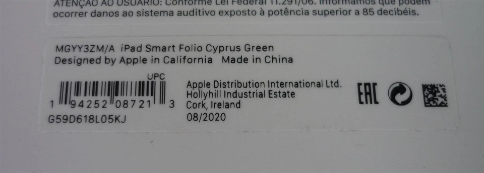 Genuine Apple iPad Pro 11" (1st 2nd 3rd & 4th Gen) Smart Folio Case Cyprus Green - Image 4 of 4