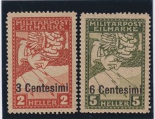 REGNO 1918 ESPRESSI DELL'OCCUPAZIONE AUSTRIACA DEL FRIULI MNH cert. DIENA