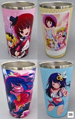 Full Set 4 Full Color Becher Vol2 Oshi no Ko Complete Anime Tumbler Collection