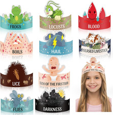 30 Pcs Passover Plague Toys Crafts for Kids Pesach Games Party Favors Ten Plague