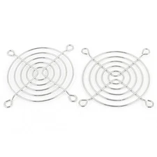 2 x Metal Wire Finger Guard Protect Grill for 70mm Computer PC Cooling Fan
