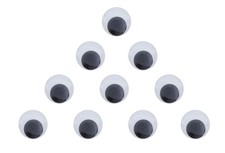 10 PCS 1.5 Inch Wiggle Googly Eyes Self Adhesive Round DIY Art Crafts Decor